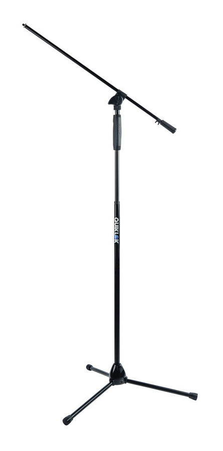 Quik Lok A-989BK Straight Tropod Microphone Stand w/ One Handed Clutch